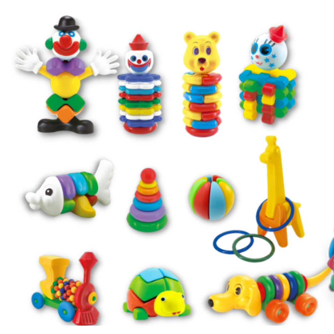 Kit Multiatividades Com 11 Brinquedos De Encaixar