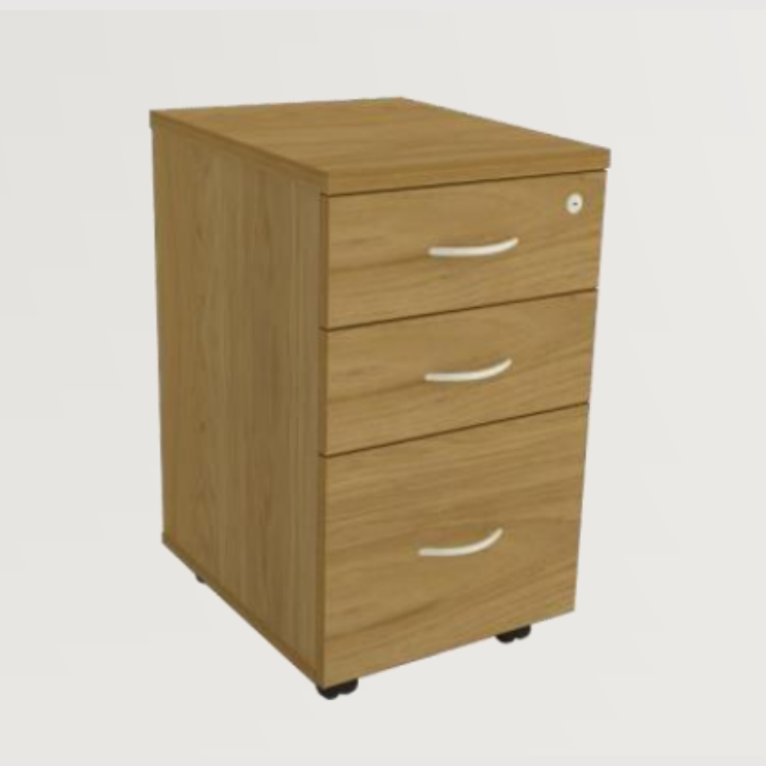 Gaveteiro Volante 03 Gavetas (2 Gavetas + 1 Gavetão) 350x465x660mm