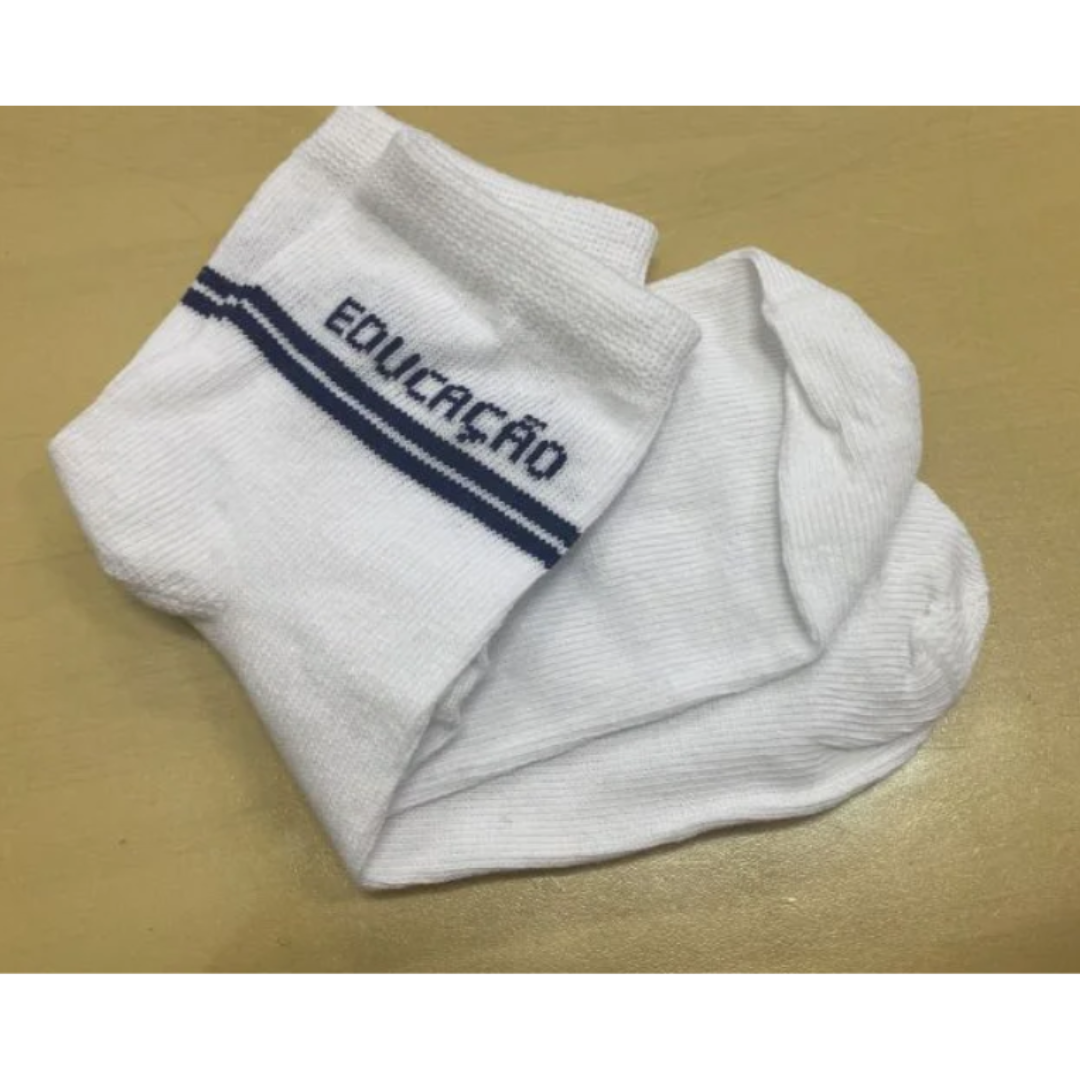 Meia Lisa Para Uniforme Escolar