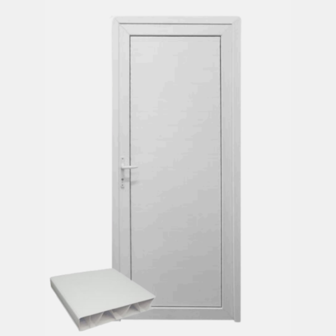 Porta Folha Única C/Requadro com Placa em Resina Plástica C/Bandeira ou Piso Teto