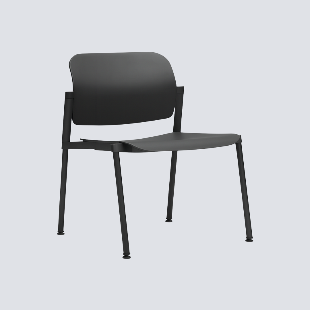 Cadeira Fixa Empilhável — Espera/Diálogo/Multipropósito — Tipo Conversa