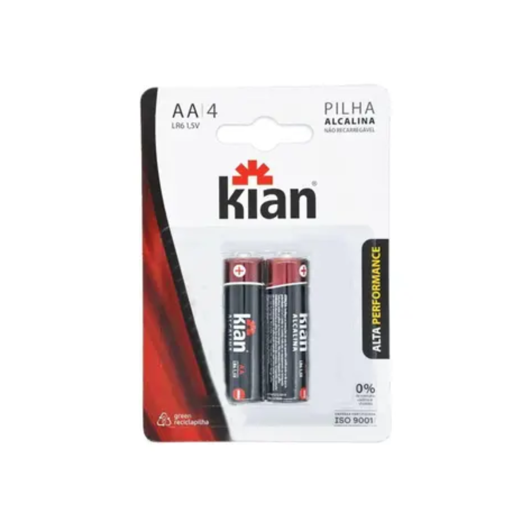 Pilha Alcalina AA - Kian
