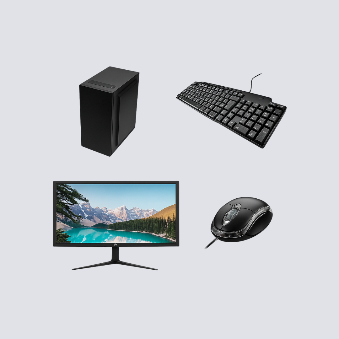 Computador Intel Core i3-10100 – 8GB RAM DDR3 – SSD 480GB – Monitor 20″ – Windows 10