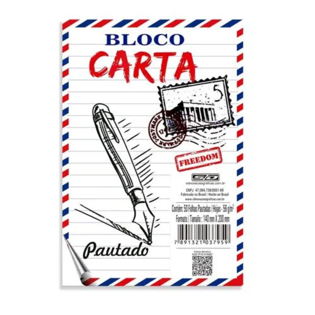 Bloco Pautado 50 Folhas - São Domingos