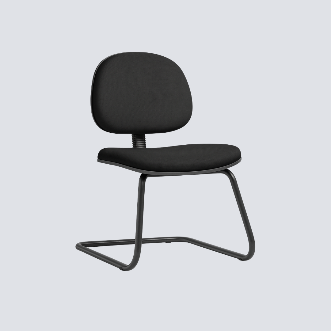 Cadeira Fixa de Escritório – Encosto Médio, Estrutura Balanço