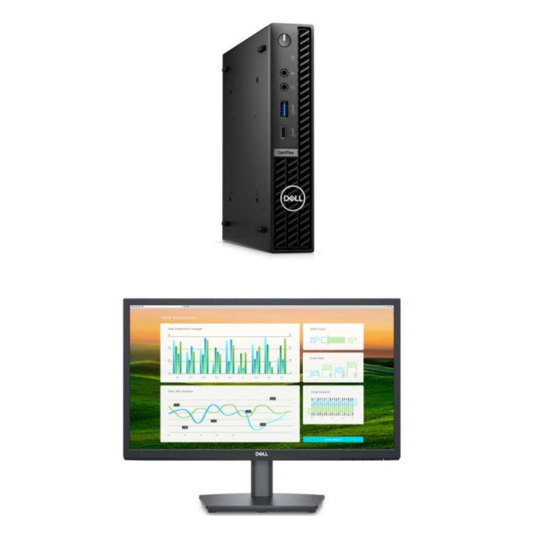 Desktop com Monitor - Dell Optiplex Plus 7010 Micro