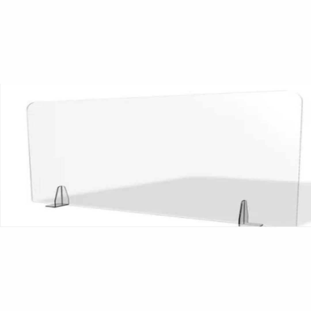 Biombo para Mesa em Vidro ou Acrílico Medindo 1200x300x8mm
