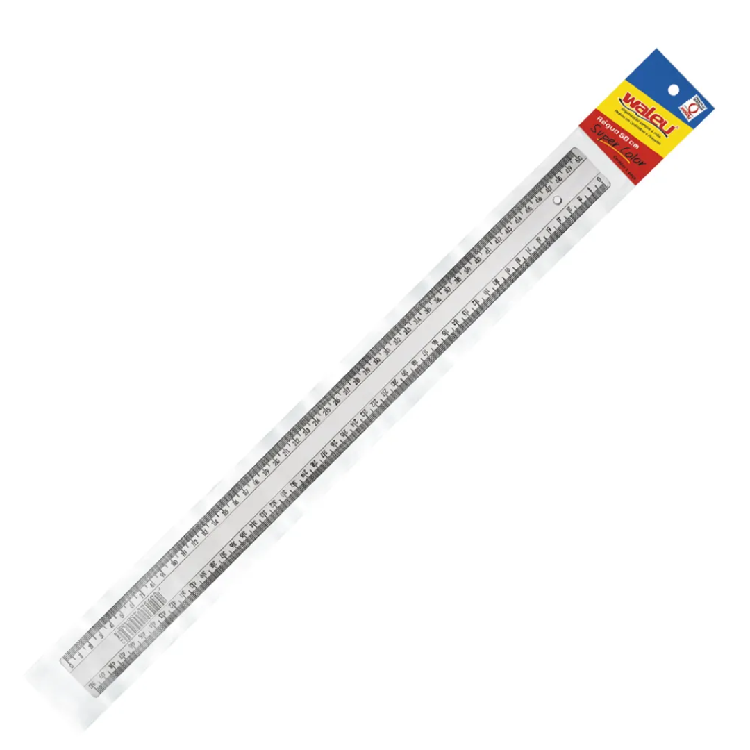 Régua Escolar 50cm Cristal - Maxcril
