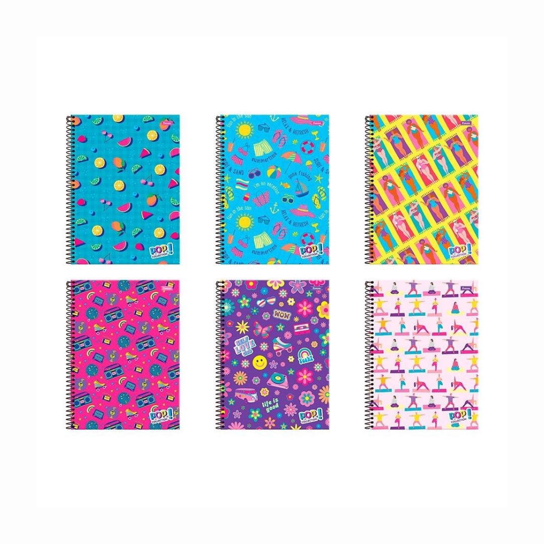 Caderno Capa Dura Universitário 1 Matéria - Foroni