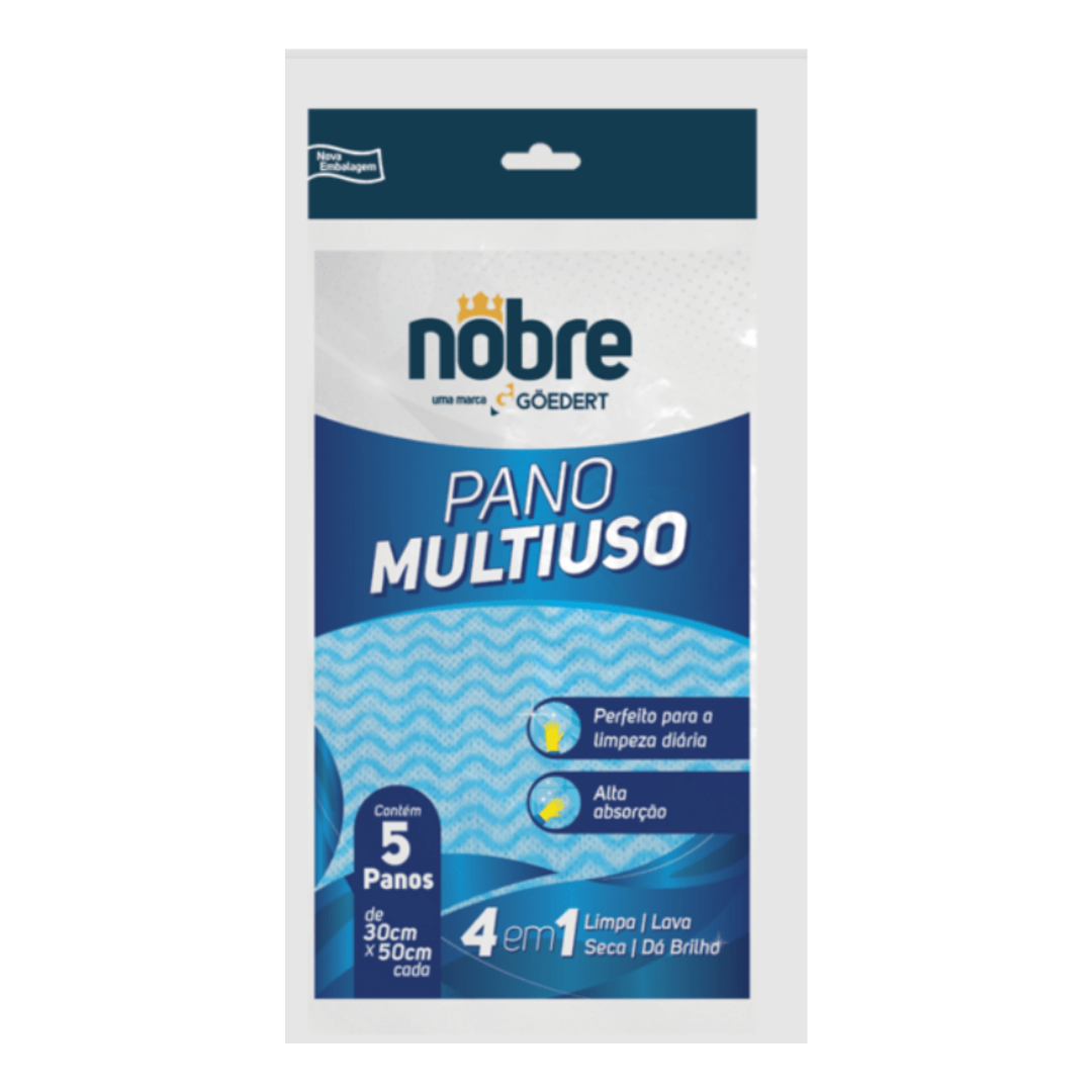 Pano Multiuso Descartável para Limpeza - Nobre