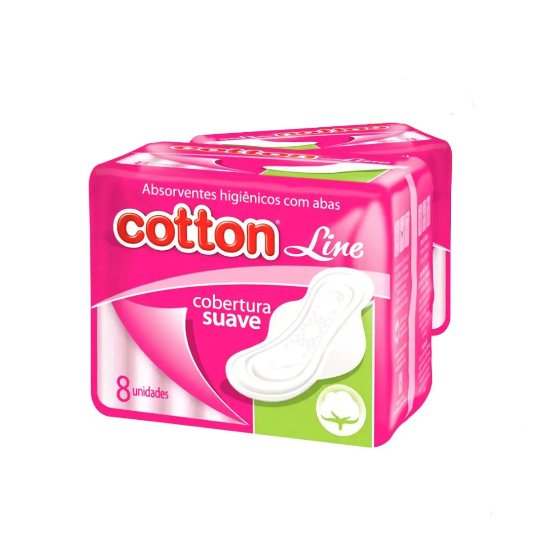 Absorvente Higiênico Externo com Abas - Cotton Line