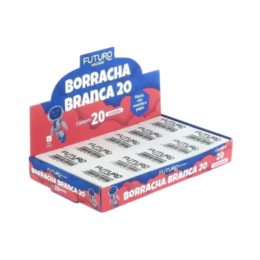 Borracha para Lápis na Cor Branca - Futuro