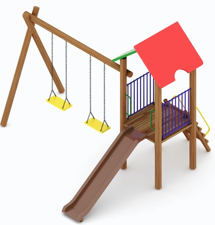 Playground Conjunto Parque Recreativo De Pátio 01