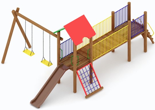 Playground Conjunto Parque Recreativo De Pátio 04