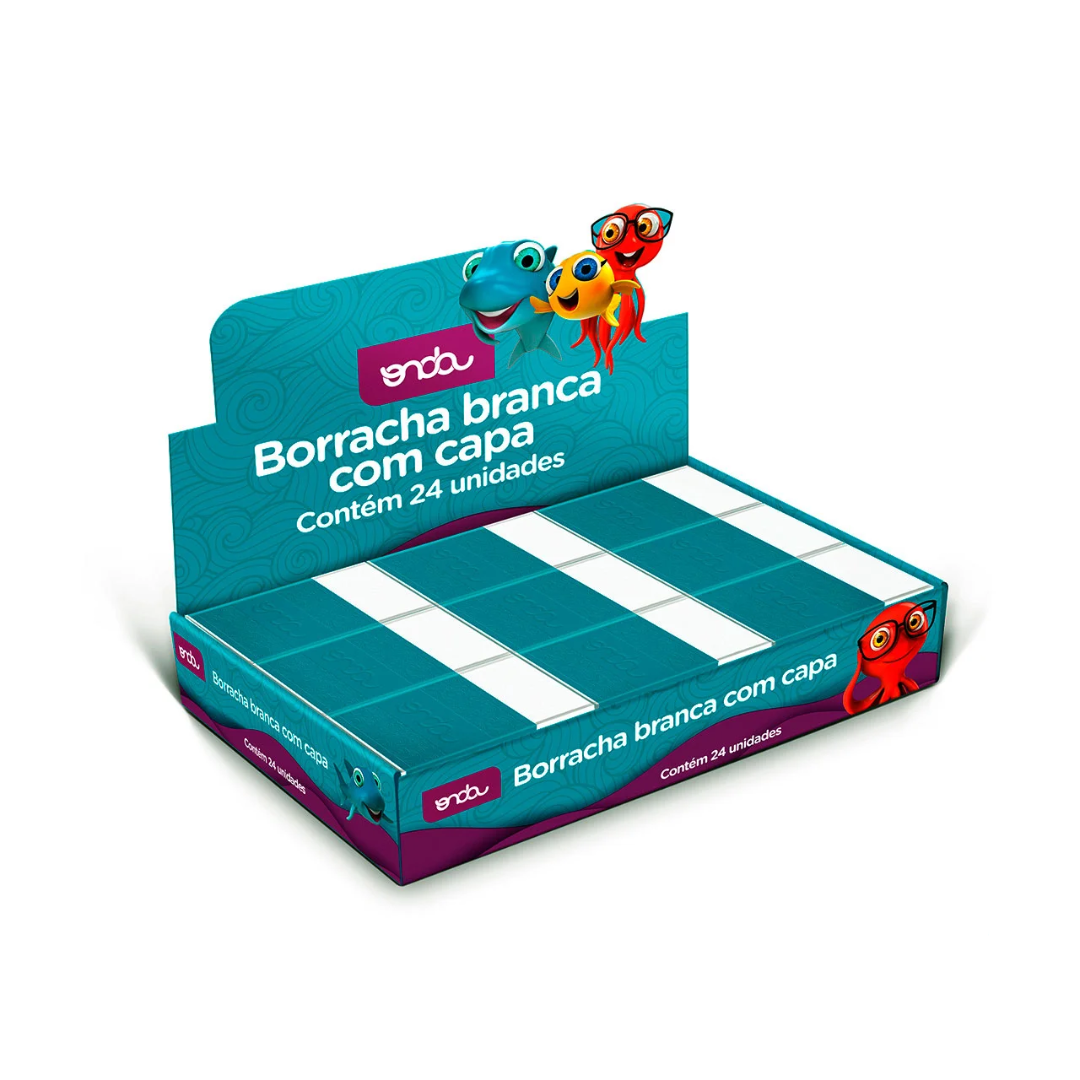 Borracha para Lápis com Capa Protetora - Onda