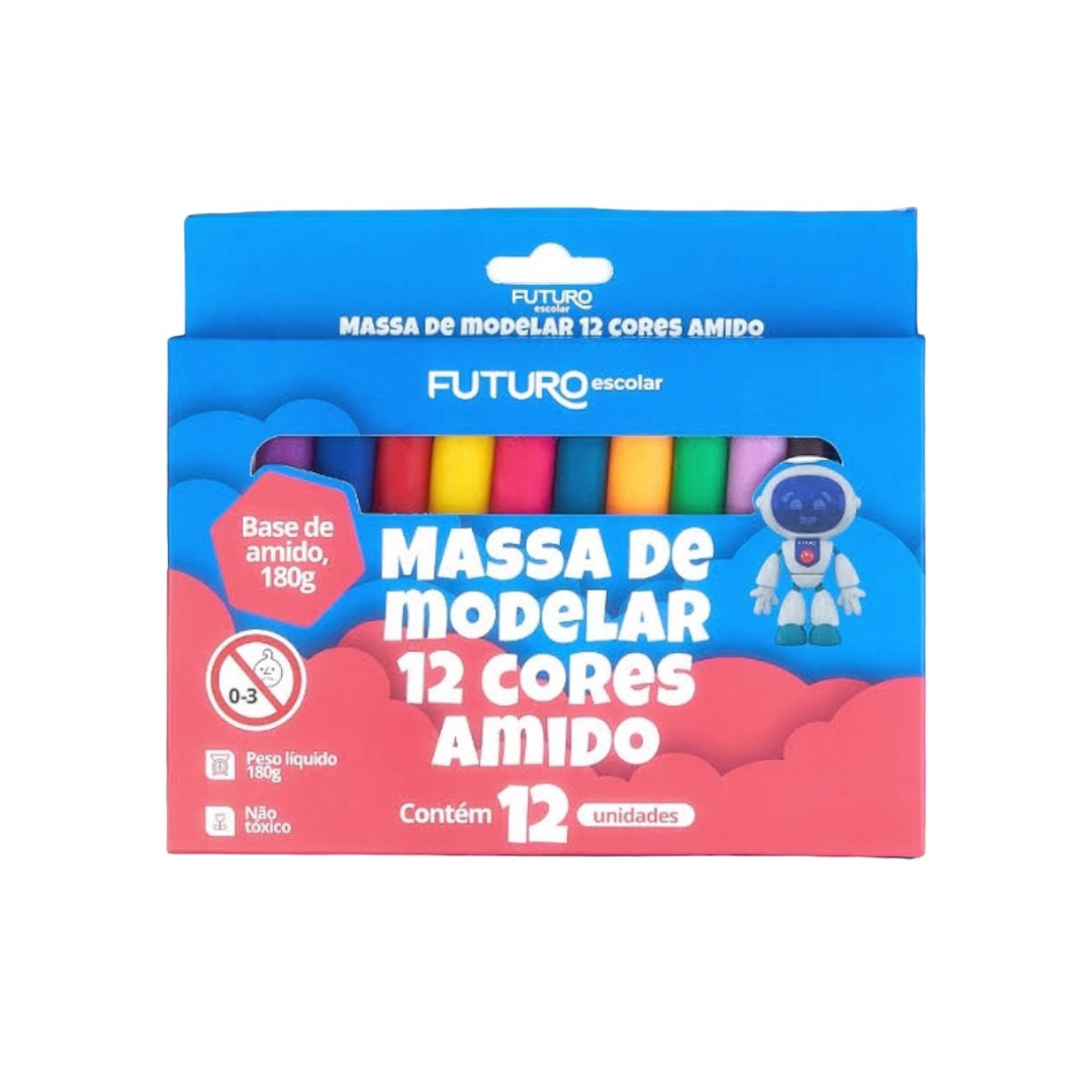 Massinha de Modelar com 12 Cores - Futuro