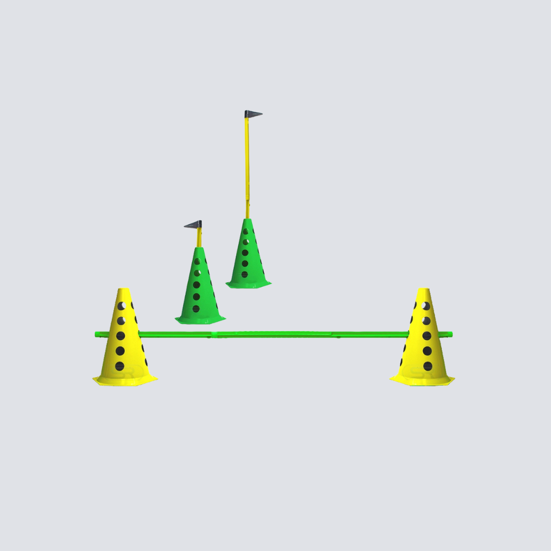 Cone Furados com Barreira Funcional – 23 cm com Sistema de Demarcação Integrado