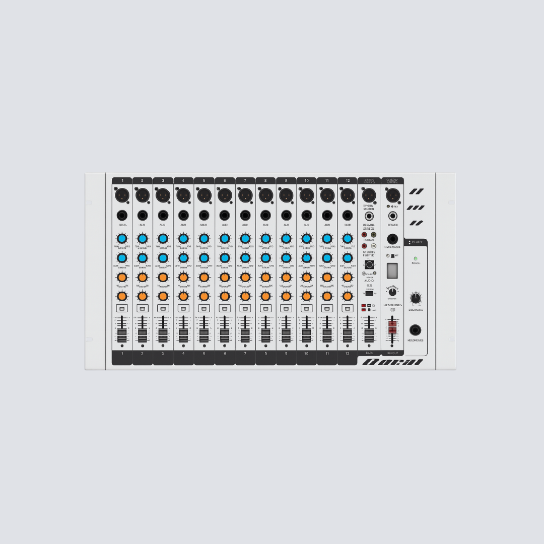 Mesa de Som Analógica – 10 Canais com EQ de 3 Bandas e Monitoramento Individual