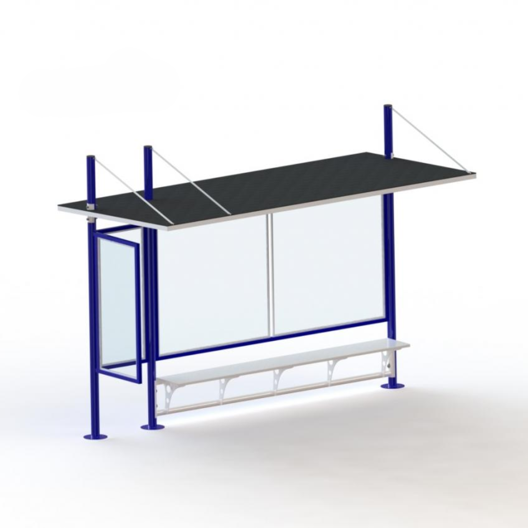 Fornecimento e Instalação de Abrigo 04 Lugares