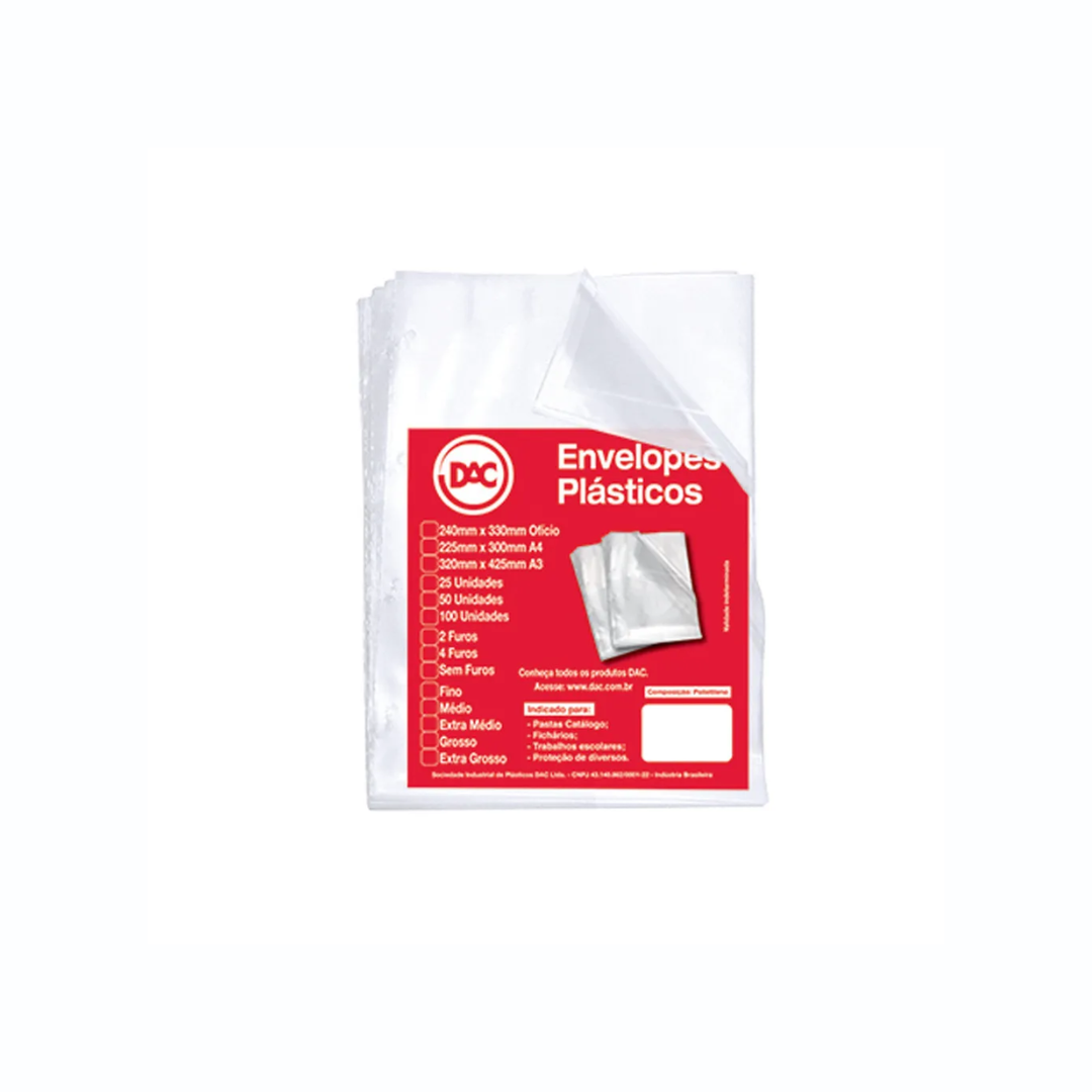Envelope Plástico A4 230 x 310mm - Polibrás
