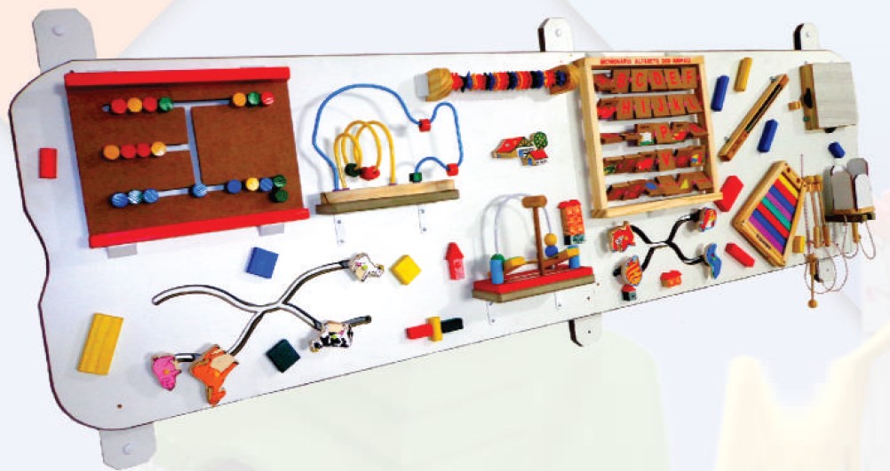 Painel Psicomotor Luxo - Confeccionado Em MDF