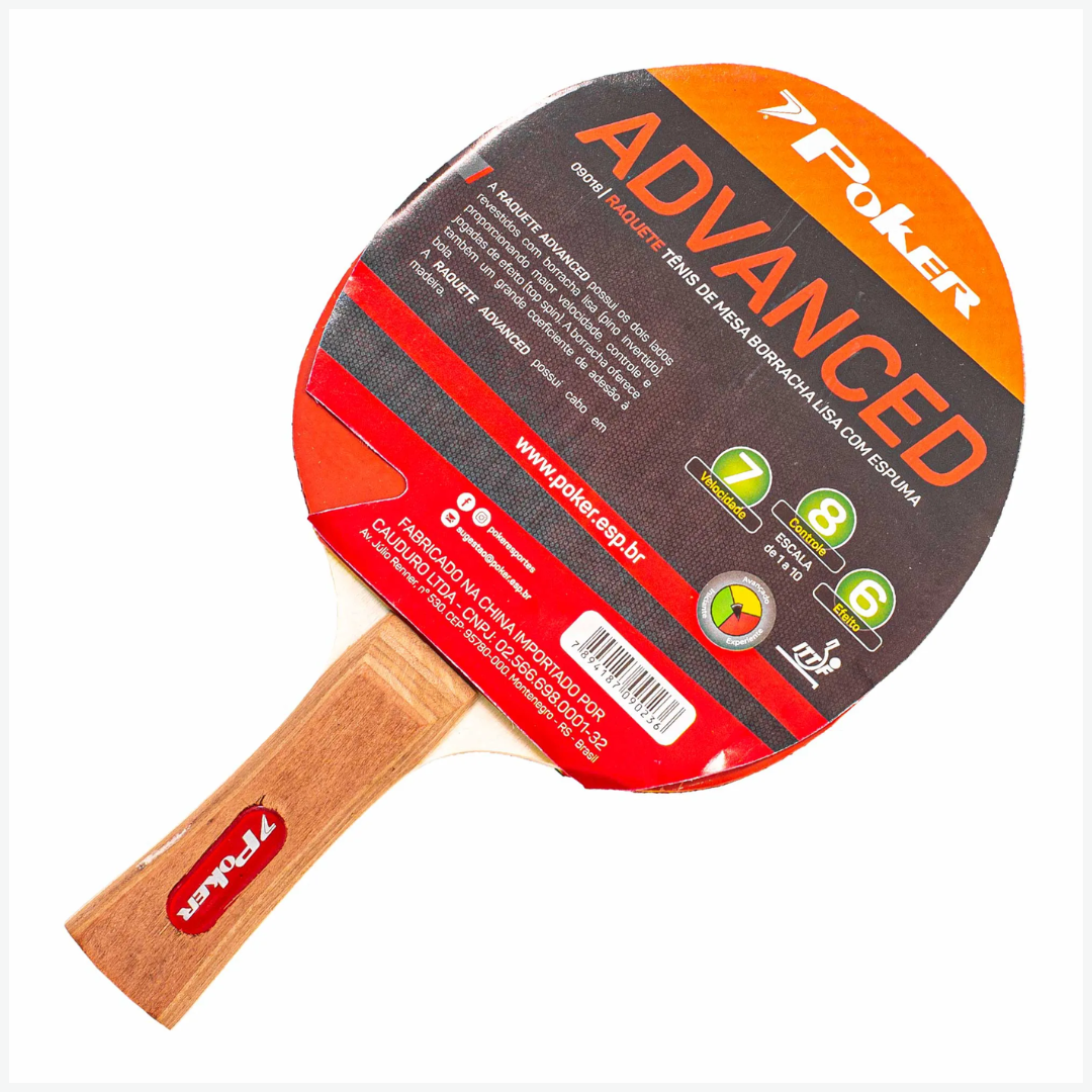 Raquete Esportiva Tenis de Mesa - Poker