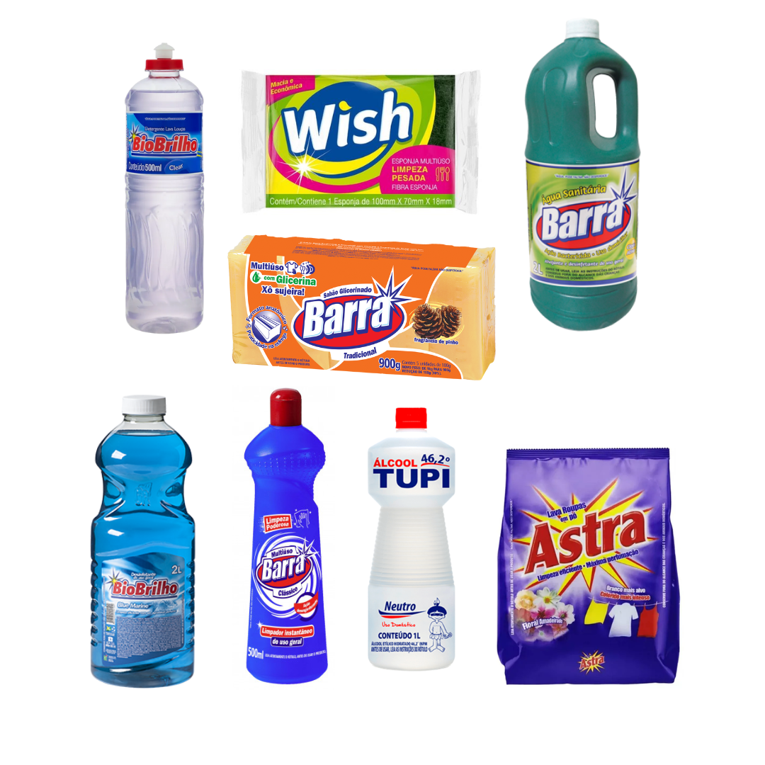 Kit Limpeza Completo - Uso Doméstico