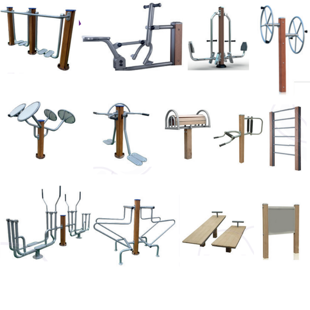 Kit 2 Equipamentos Academia ao Ar Livre