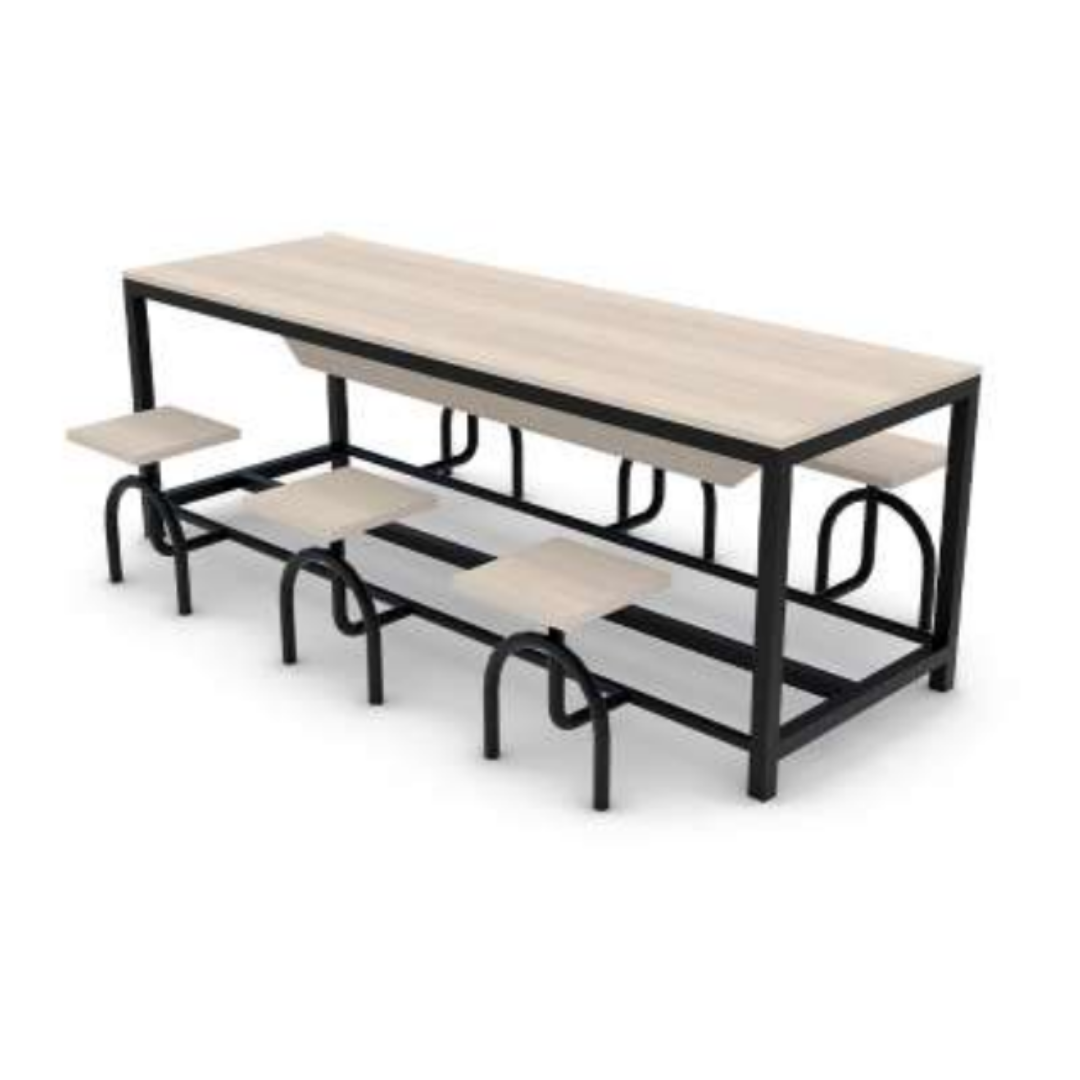 Mesa de Refeitório 06 Lugares 2100x800x740mm