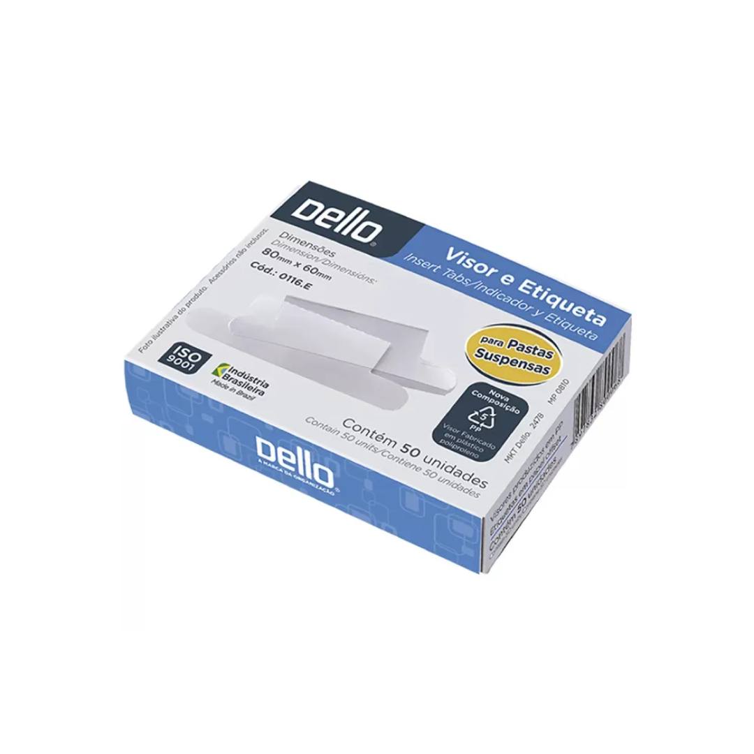 Visor e Etiqueta p/Pasta Suspensa - Dello