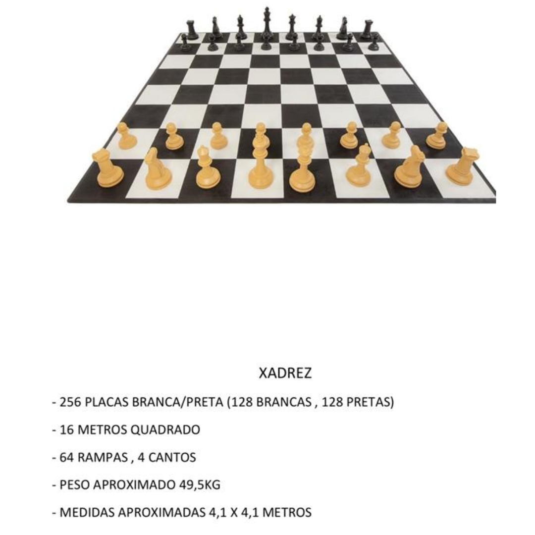 Jogo para Xadrez 16m²