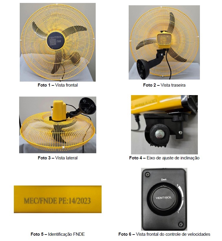 Ventilador de Parede 60cm - Ventisol