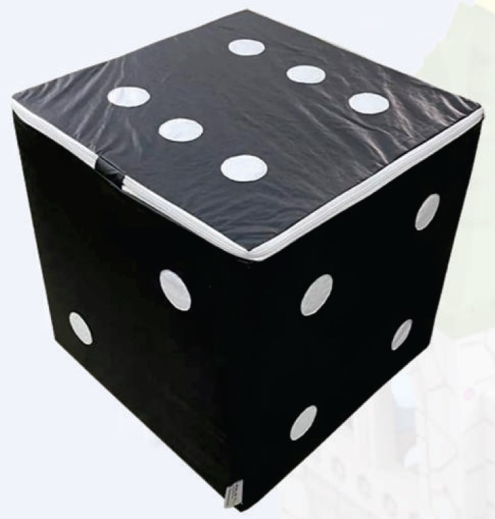 Dado Puff Numerado Pontos Espumado