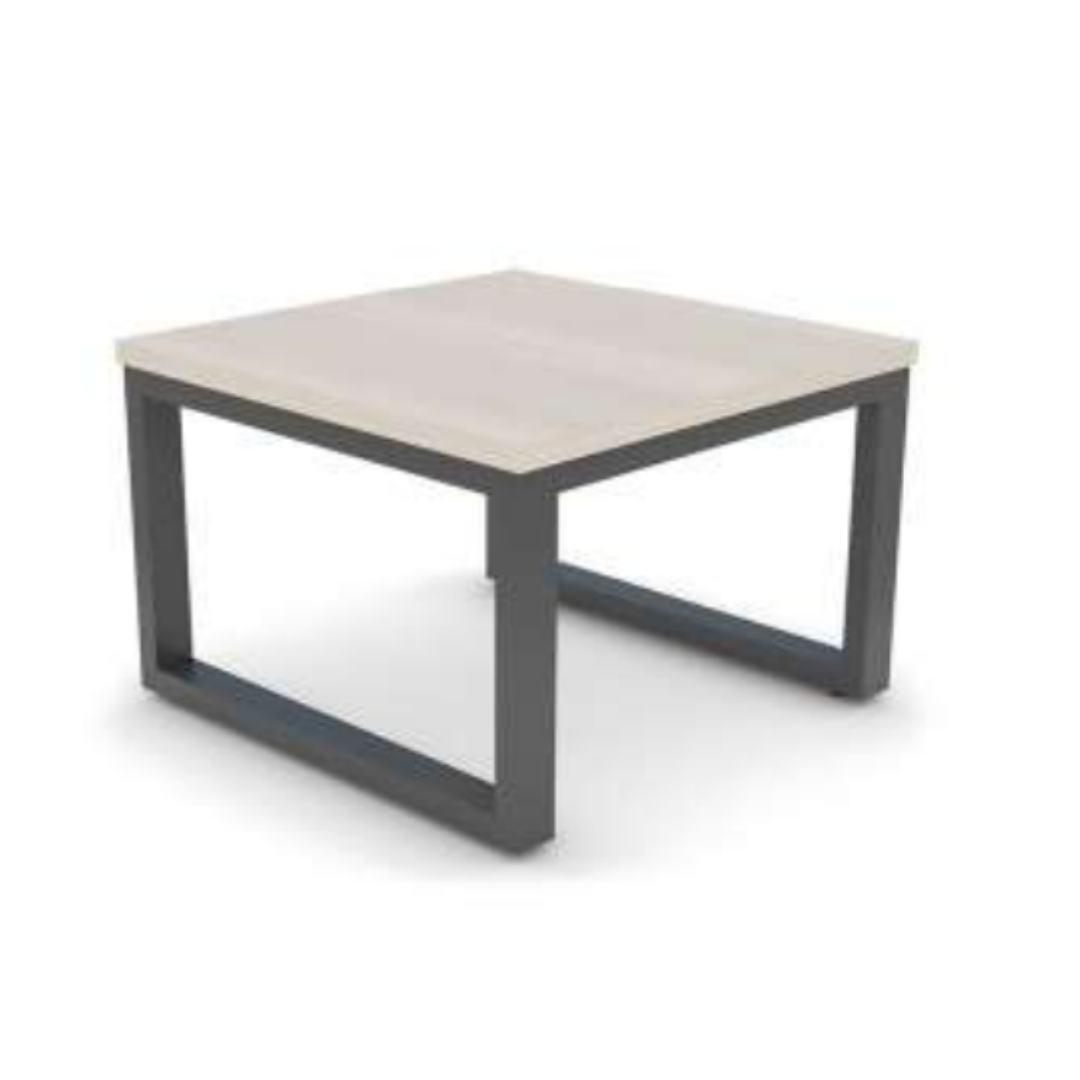 Mesa de Centro Base Metálica 800x800x350mm