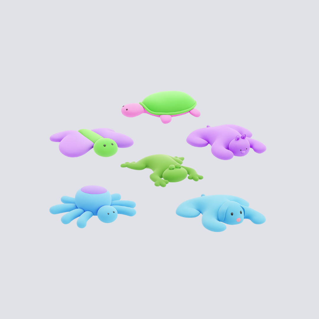 Almofada Infantil “Bicharada” – Aranha, Borboleta, Sapo, Gato ou Jabuti