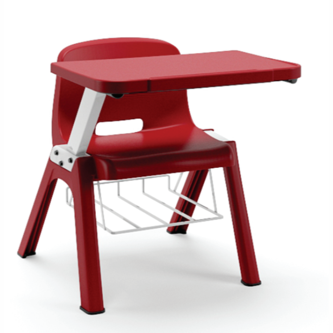 Cadeira Concha Juvenil Prancheta Frontal