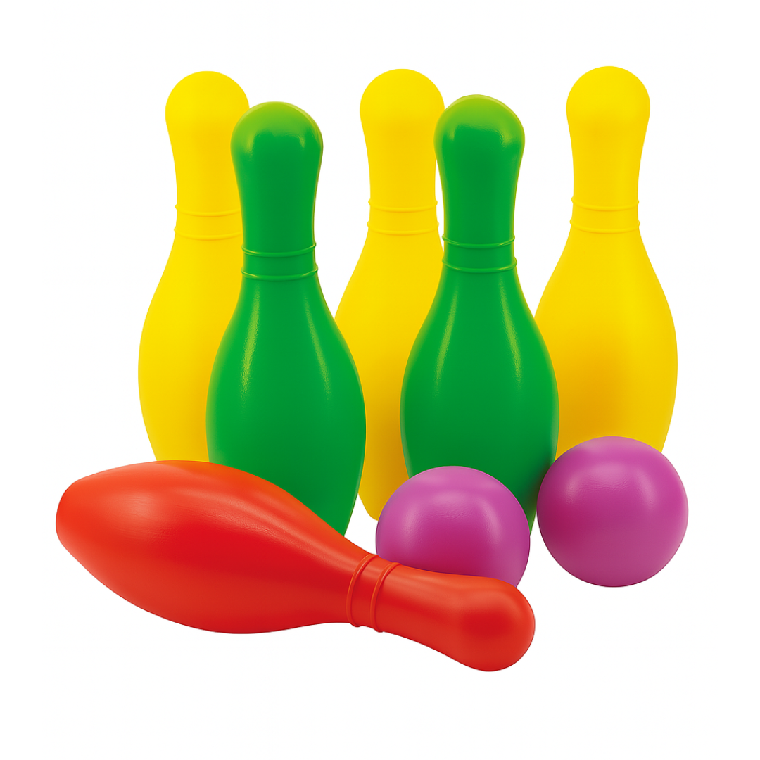 Boliche – Conjunto Infantil em Plástico Colorido