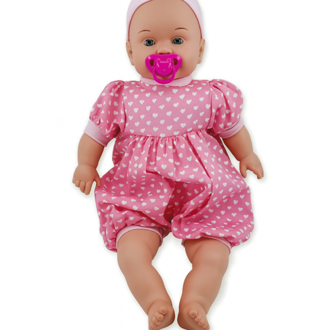 Boneca Bebê Branca – Conjunto com Acessórios