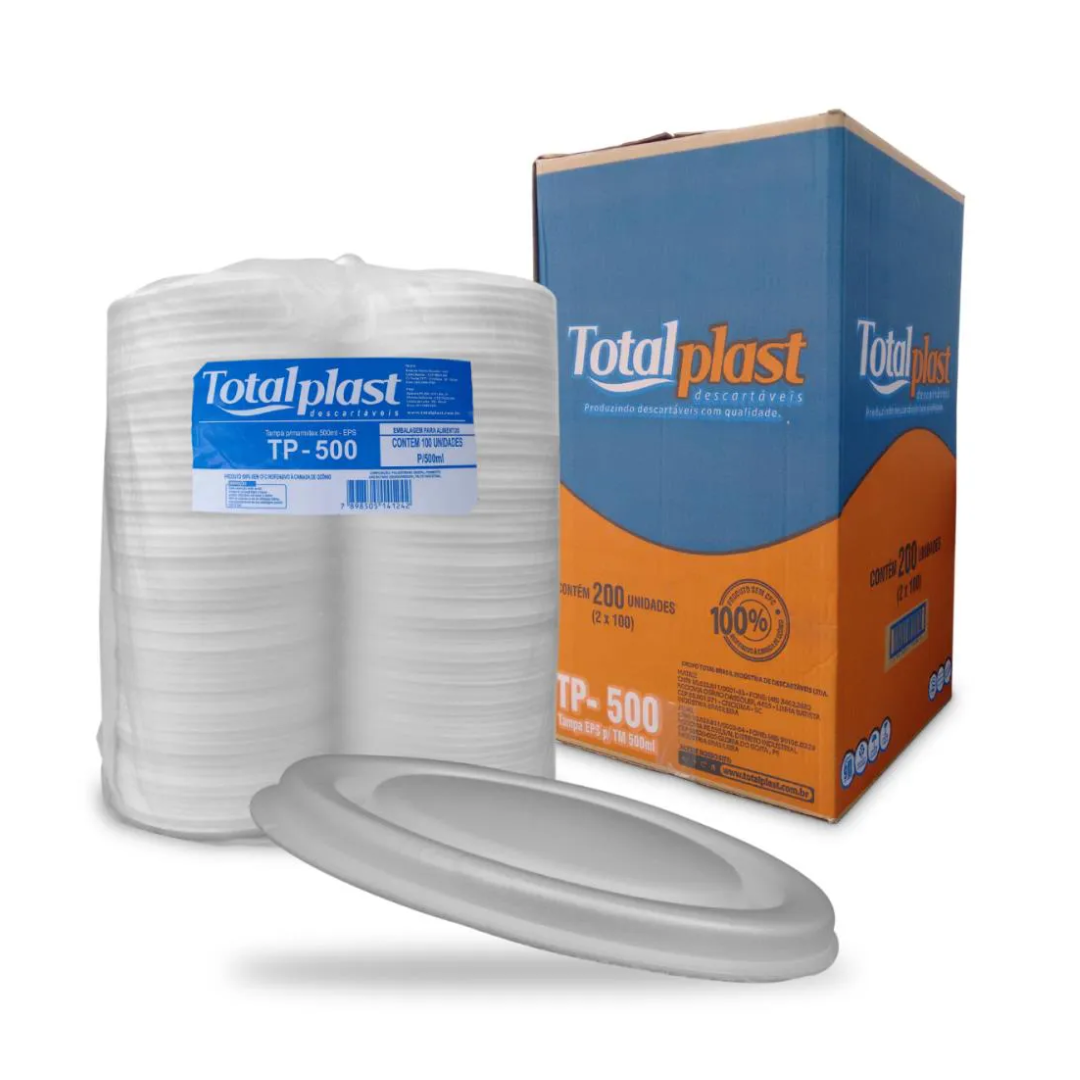 Tampa para Marmita Descartável de Isopor